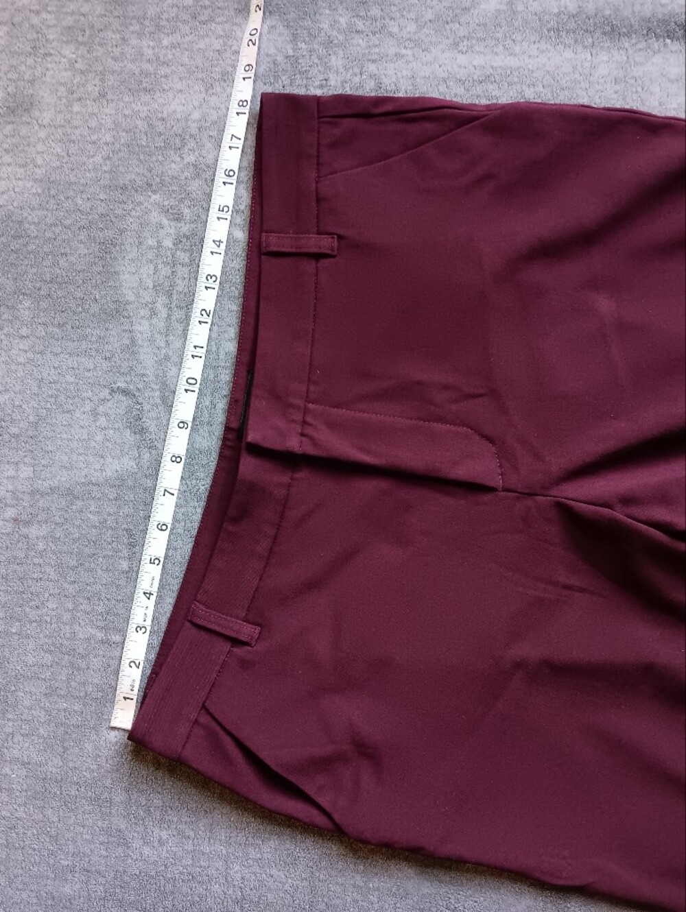 KUT from the Kloth Burgundy Stella High Rise Flare Pants Womens Size 16 - Picture 6 of 11